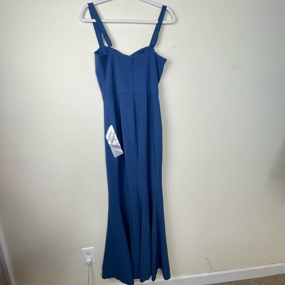 Dress The Population Grahite Blue Brooke Gown NWT Size Small - Picture 3 of 11